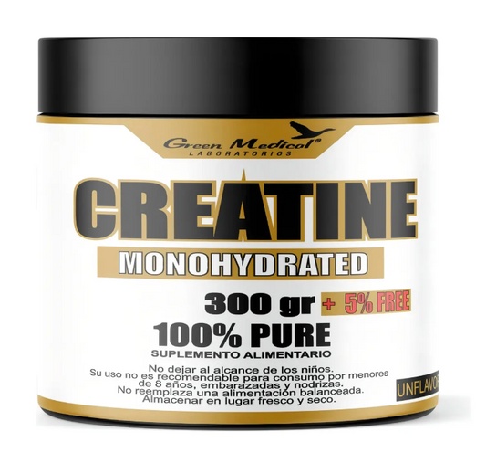 Creatina Monohidratada en Polvo 300 g - Green Medical